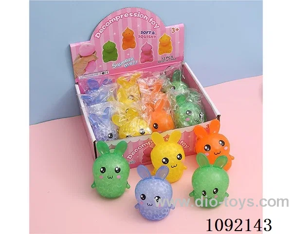 Explosive toys New Easter silicone decompression toys decompression anti-real rabbit pinch music vent memory toys