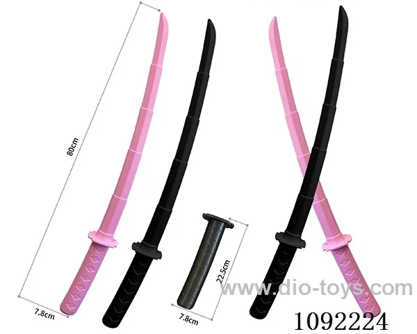 Full injection molding retractable katana