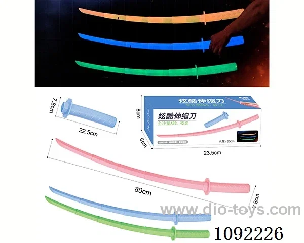 Full injection molding retractable katana