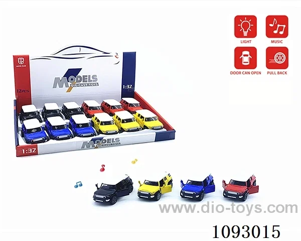 1:32 pull back alloy car W L/M included battery