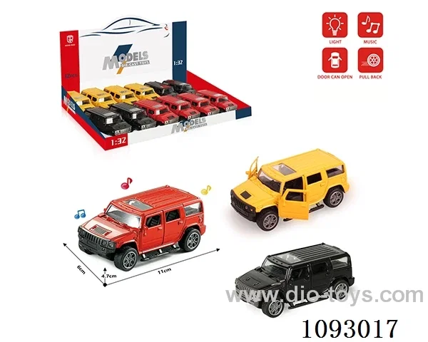 1:32 pull back alloy car W L/M included battery