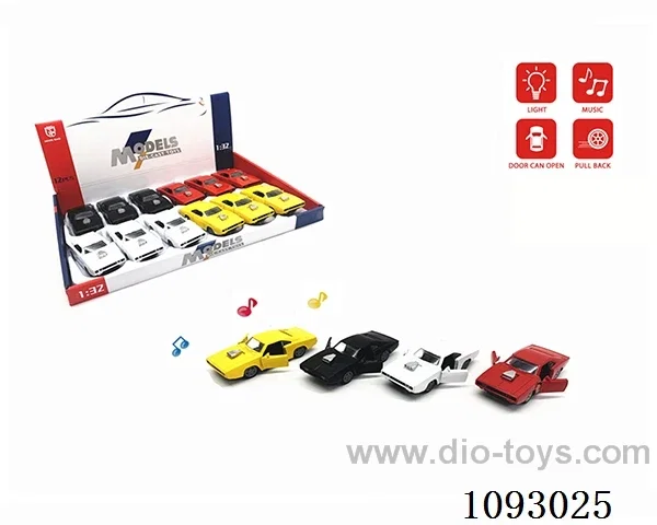 1:32 pull back alloy car W L/M included battery