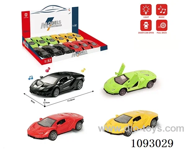 1:32 pull back alloy car W L/M included battery