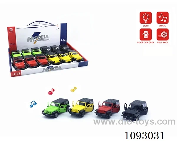 1:32 pull back alloy car W L/M included battery
