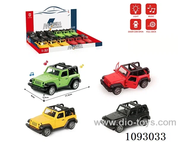 1:32 pull back alloy car W L/M included battery