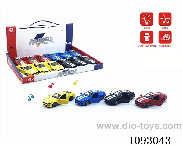 1:32 pull back alloy car W L/M included battery