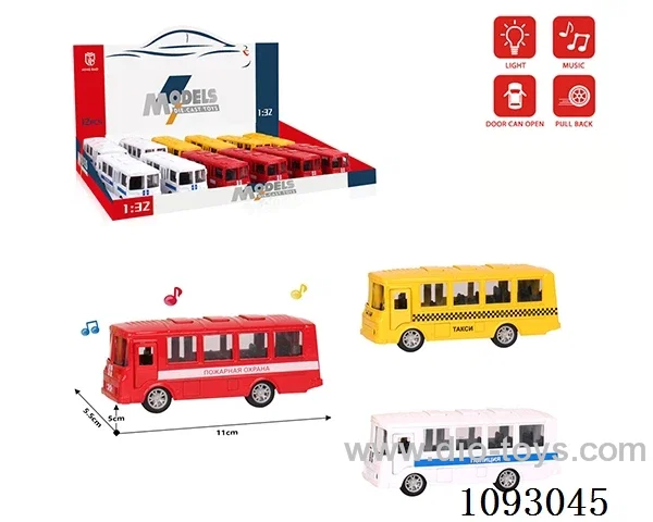 1:32 pull back alloy car W L/M included battery