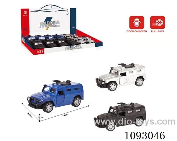 1:32 pull back alloy car