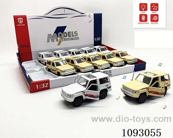 1:32 pull back alloy car W L/M included battery