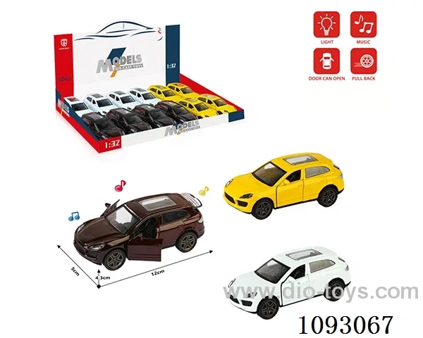 1:32 pull back alloy car W L/M included battery