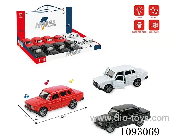 1:32 pull back alloy car W L/M included battery
