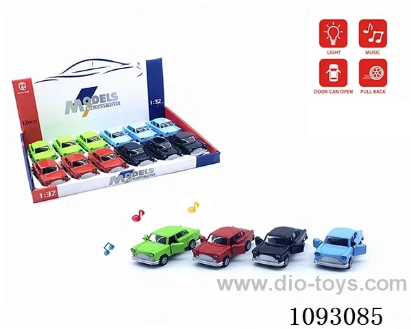 1:32 pull back alloy car W L/M included battery