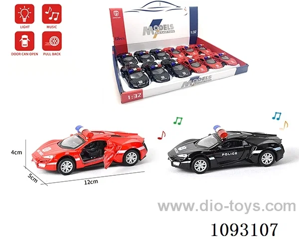 1:32 pull back alloy car W L/M included battery