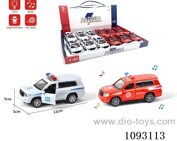 1:32 pull back alloy car W L/M included battery