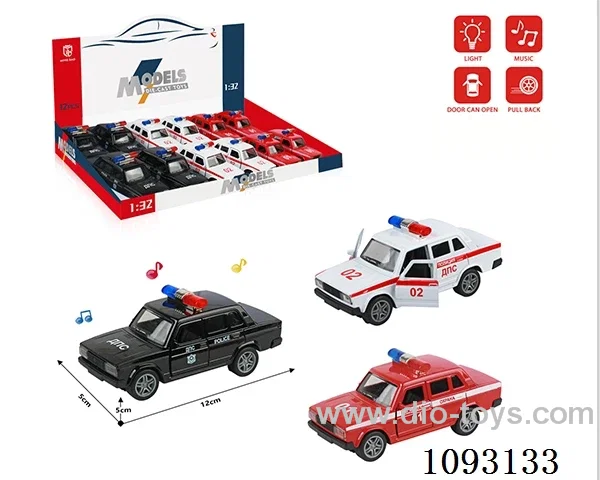 1:32 pull back alloy car W L/M included battery