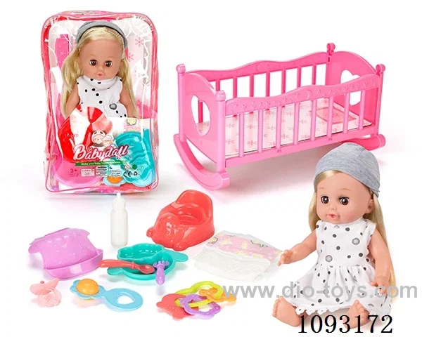 14inch doll with 12IC/attachments/cradle