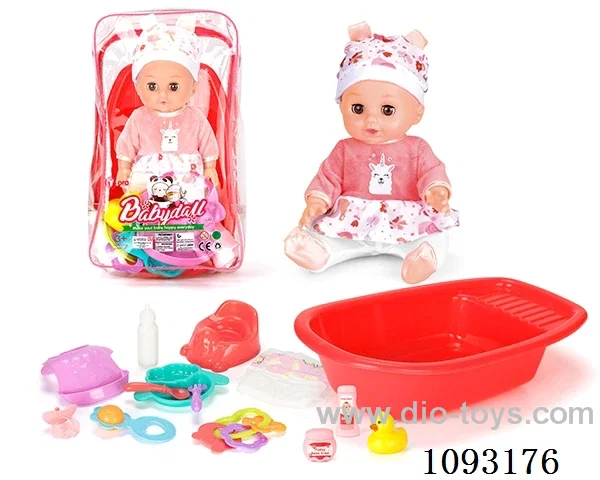 14inch doll with 12IC/attachments/bathtub