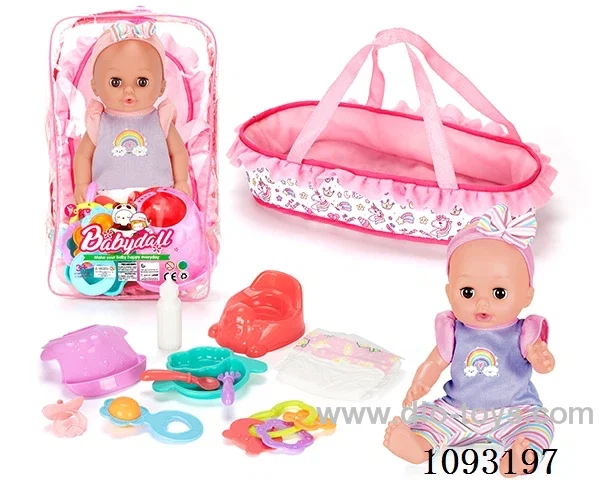 14inch doll with 12IC/attachments/cabas