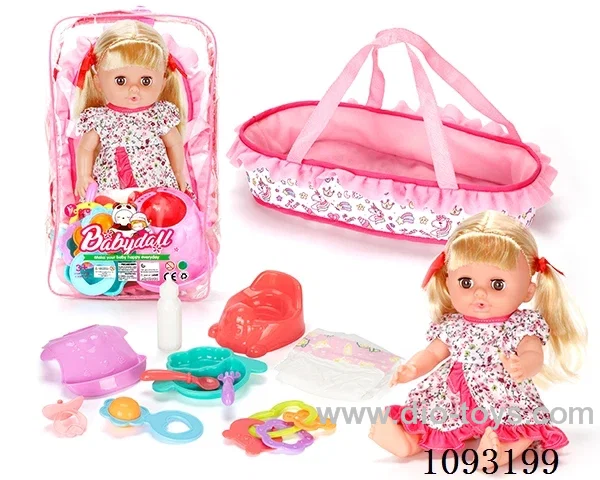 14inch doll with 12IC/attachments/cabas