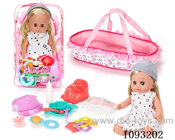 14inch doll with 12IC/attachments/cabas