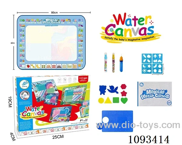 Alphanumeric theme Magic Magic Water Canvas/Graffiti mat