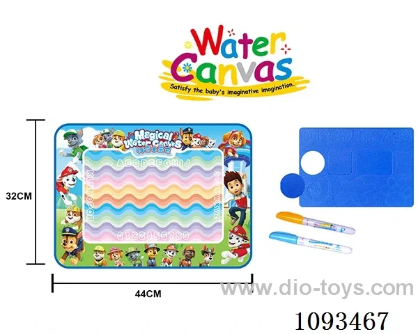 Barking Team Kids draw magic water on magical water canvas/graffiti pad