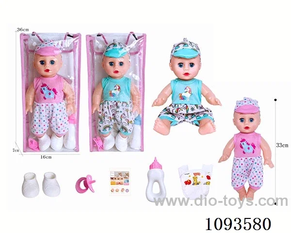 14 inch doll with artificial voice included battery