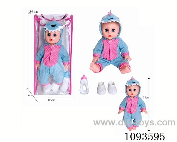 14 inch doll with artificial voice included battery