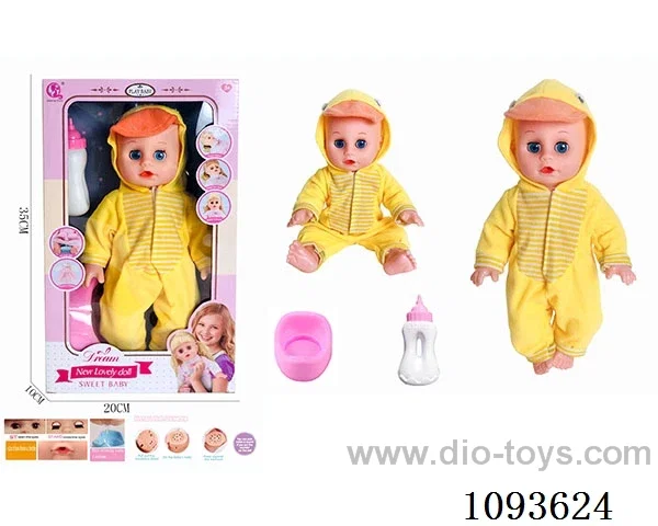 14 inch doll with artificial voice included battery