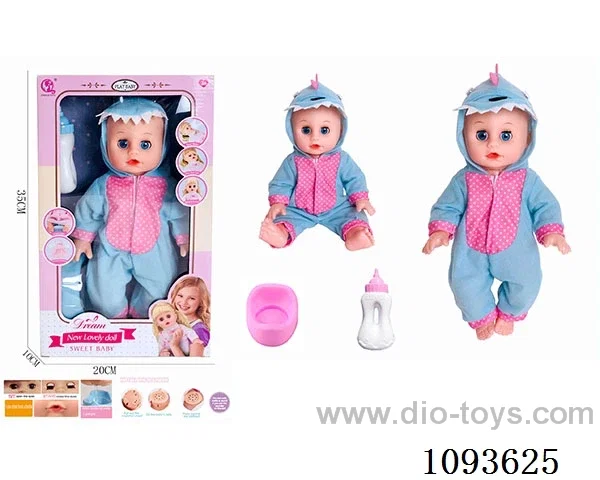 14 inch doll with artificial voice included battery
