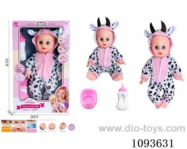 14 inch doll with artificial voice included battery