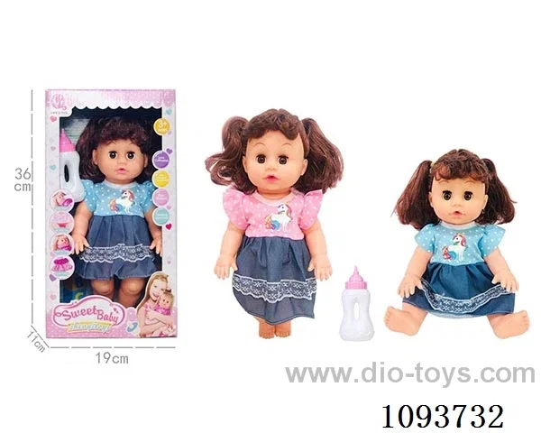 14 inch doll with artificial voice included battery