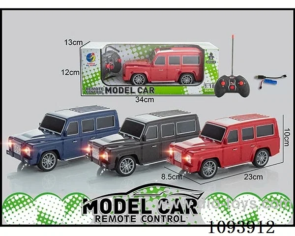 1:18 4ch rc car included battery