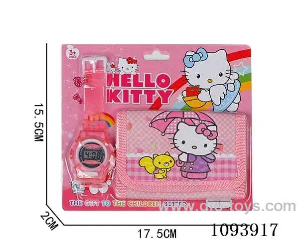 Digital watch + wallet+LR41*1