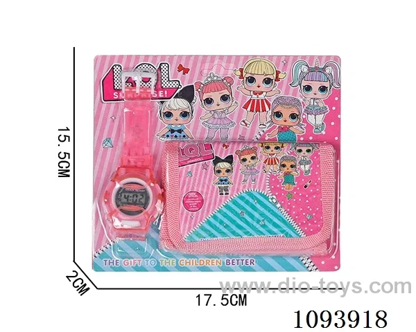 Digital watch + wallet+LR41*1
