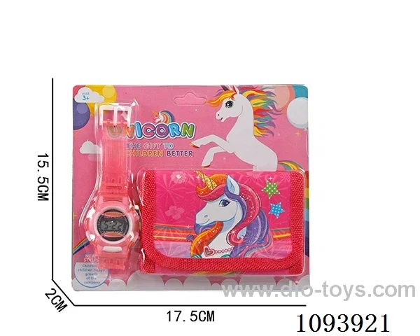 Digital watch + wallet+LR41*1