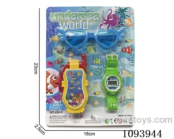 Flip phone * with 2 AG13* Electronic watch with 1 LR41 * glasses