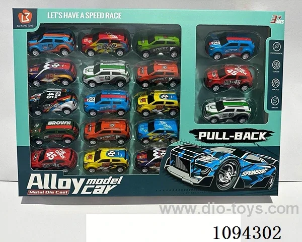 6.8CM pull back car 18PCS