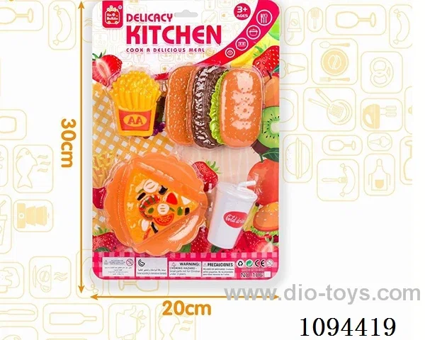 Hamburg Pizza Family toys Early childhood education toys Kitchen toys Kitchen utensils Educational toys