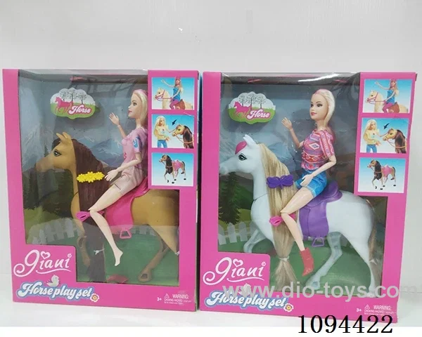 12 inch Barbie riding