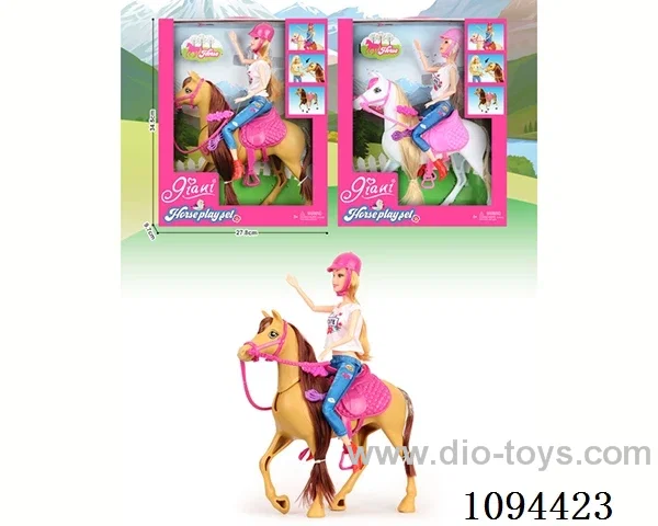 12 inch Barbie riding