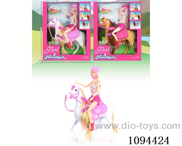 12 inch Barbie riding