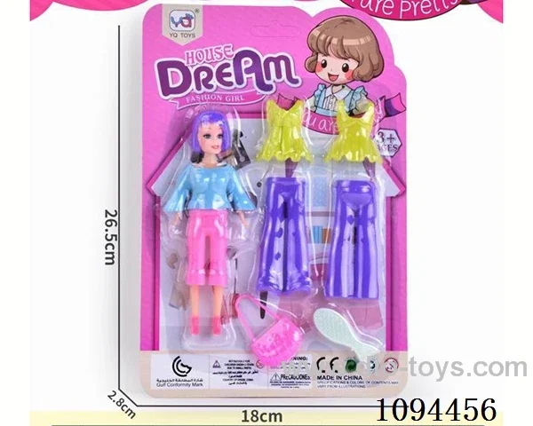 7-INCH SOLID LIVE HAND ENAMEL HEAD PRINCESS SUIT