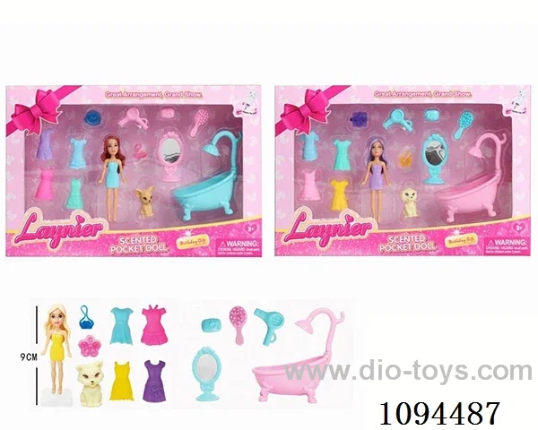3.5 inch fragrance dress Barbie bath