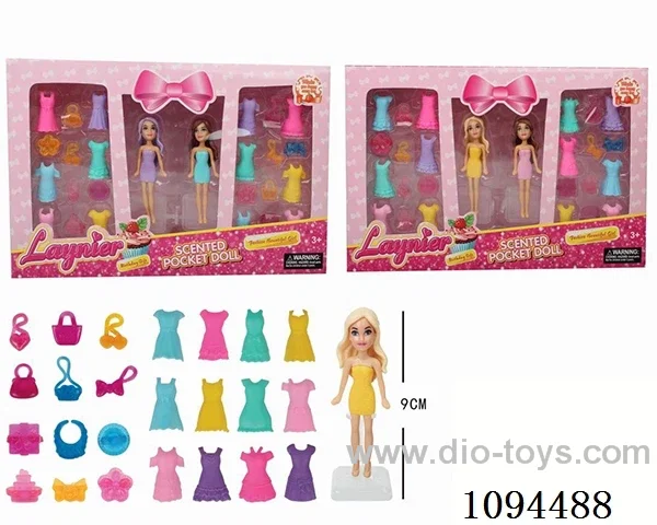 TWO 3.5 INCH FRAGRANCE BARBIE