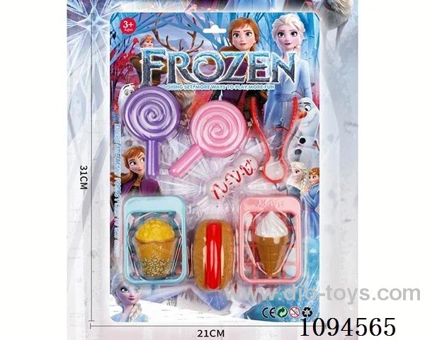 Ice and snow food set Simulation kitchen toy set Girl baby birthday gift Educational cognition Family toys