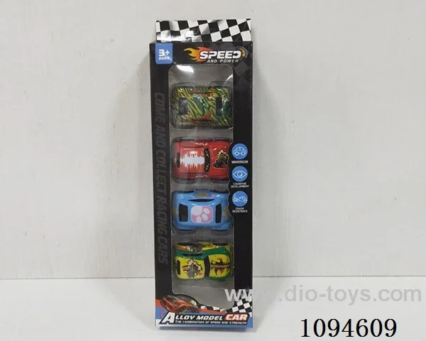 pull back alloy car 4PCS