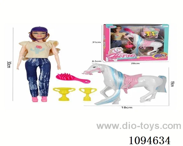 11.5-inch jointed Barbie with colts
