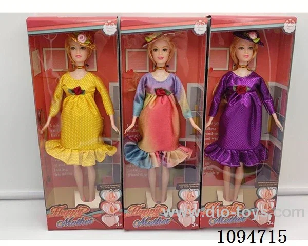 11.5-inch full-size fashion pregnant woman Barbie with hat