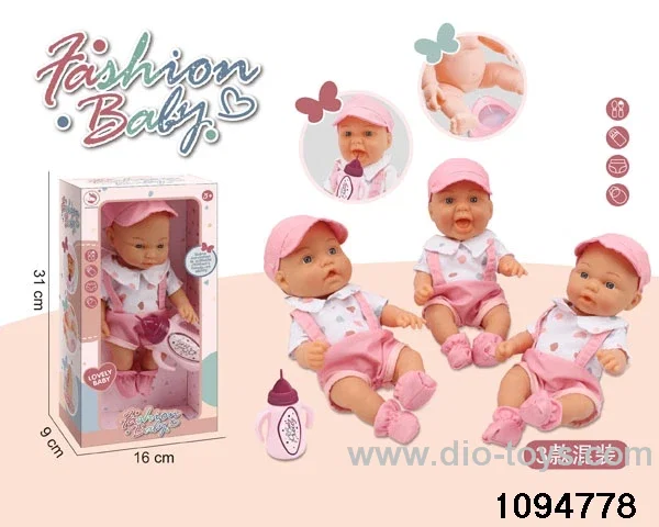 10 inch vinyl hand and foot doll